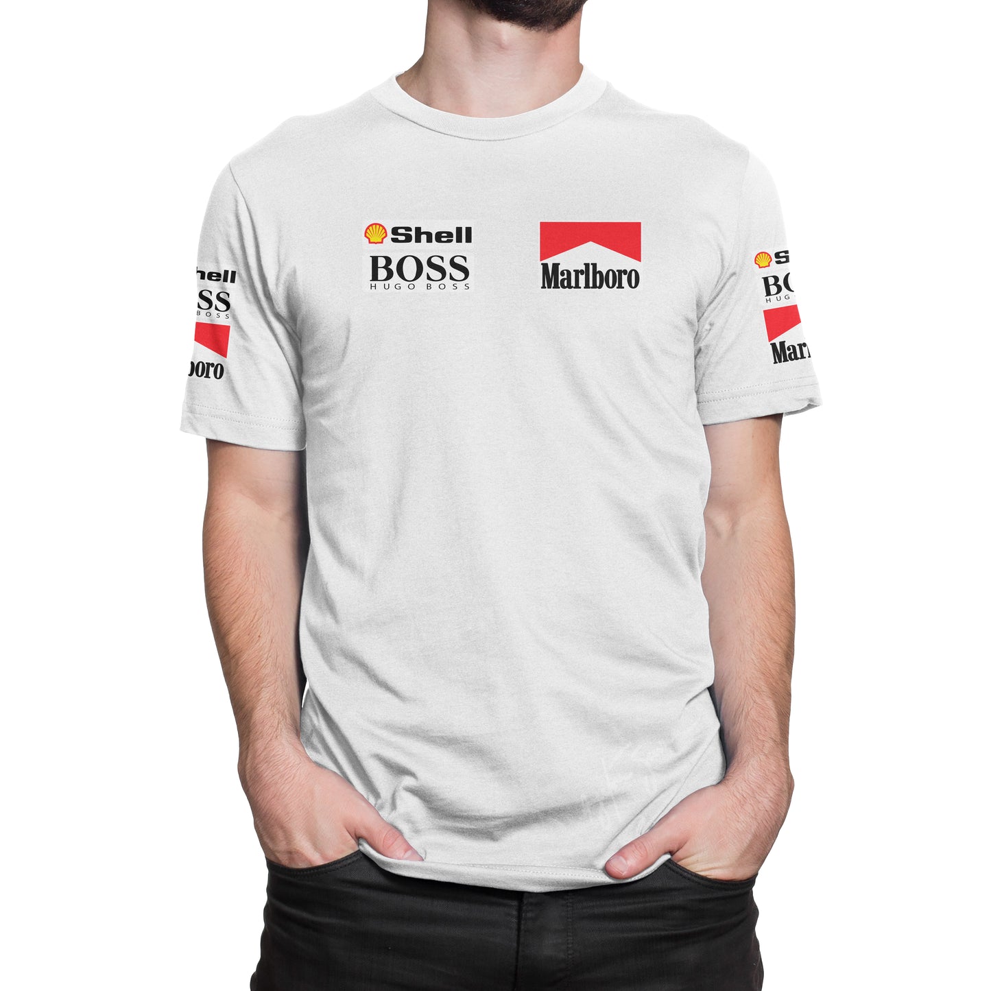 Polera Mclaren Ayrton Senna F1 Retro