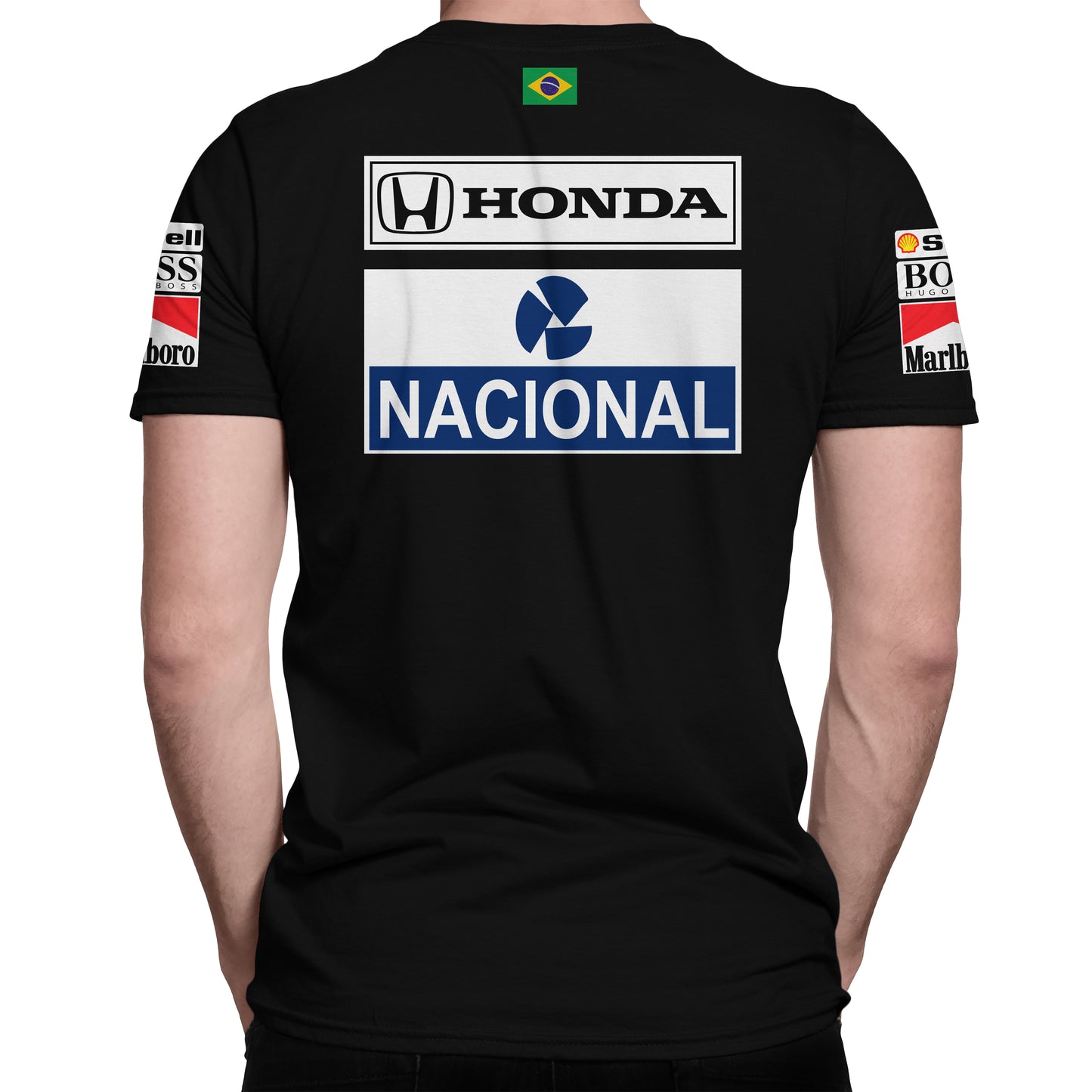 Polera Mclaren Ayrton Senna F1 Retro