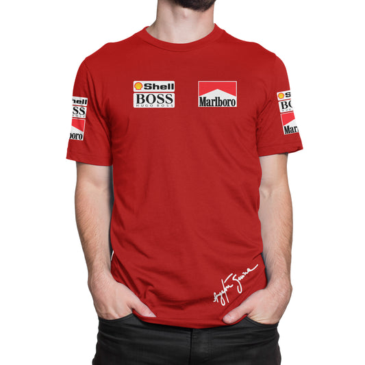 Polera Mclaren Ayrton Senna F1 Retro