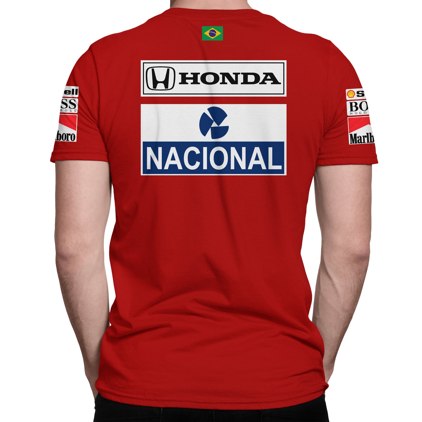 Polera Mclaren Ayrton Senna F1 Retro